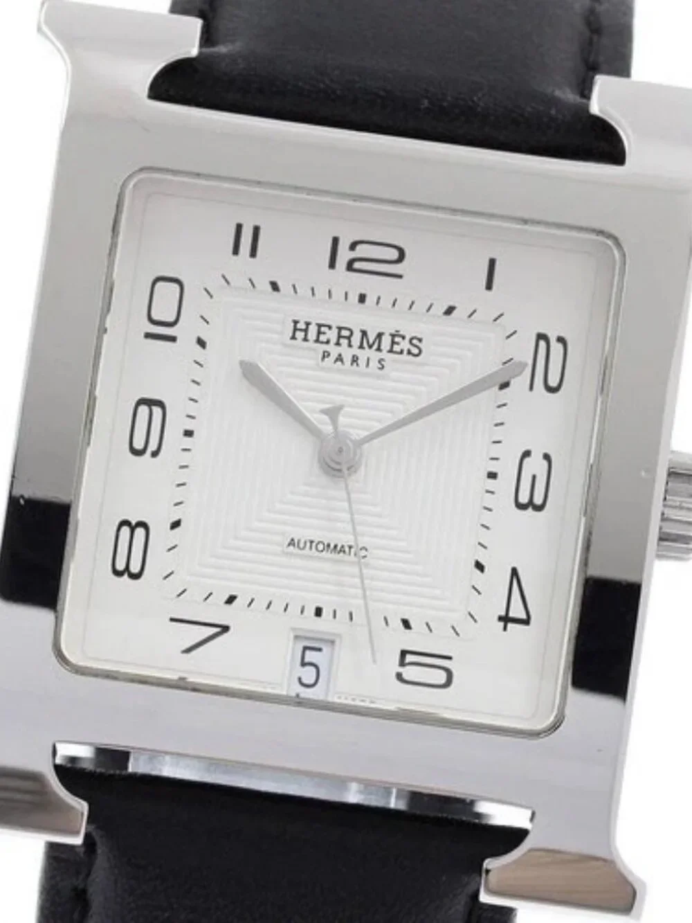 HERMES H watch HH2.810 Date Silver Dial Automatic Men's Watch_967627